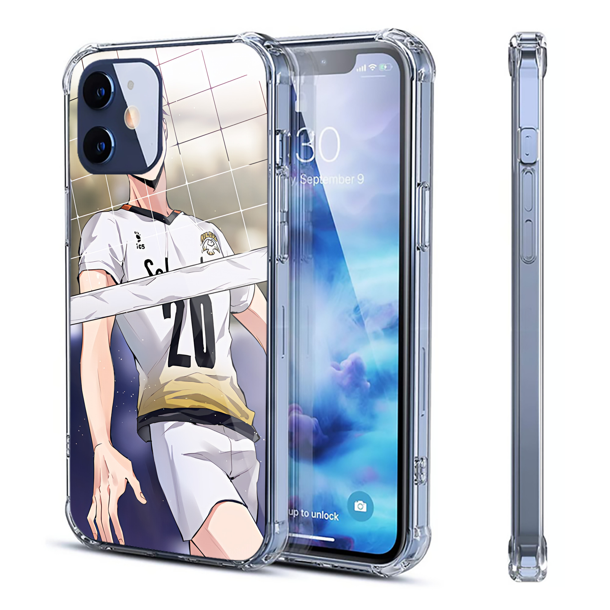 （画像用） ハイキュー!! Haikyu!! 【iPhone 12シリーズ対応】透明スマホケース（クリアソフトケース）
